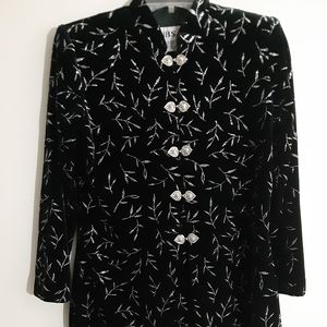 Oriental style neck jacket shirt